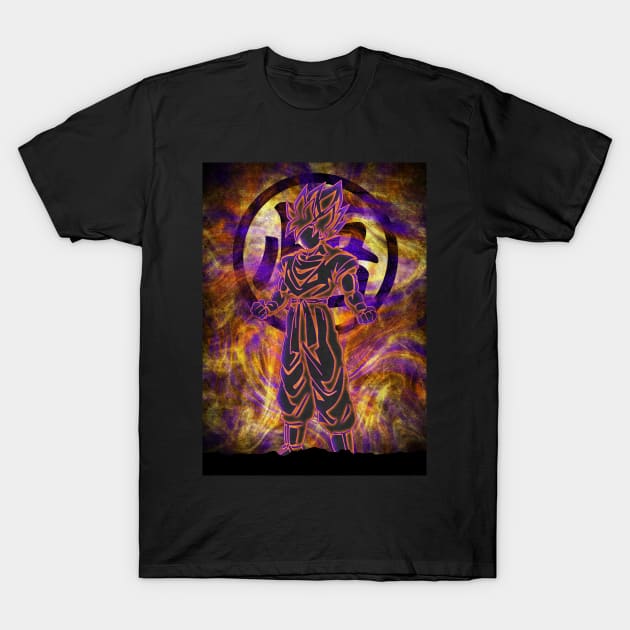 Abstract Goku T-Shirt by saufahaqqi